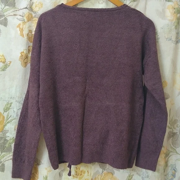 Barefoot Dreams CozyChic Lite Petite Lounge Set, Fig - Picture 3 of 9